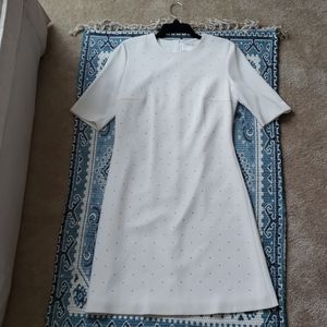 BOSS White dress with silver detailing